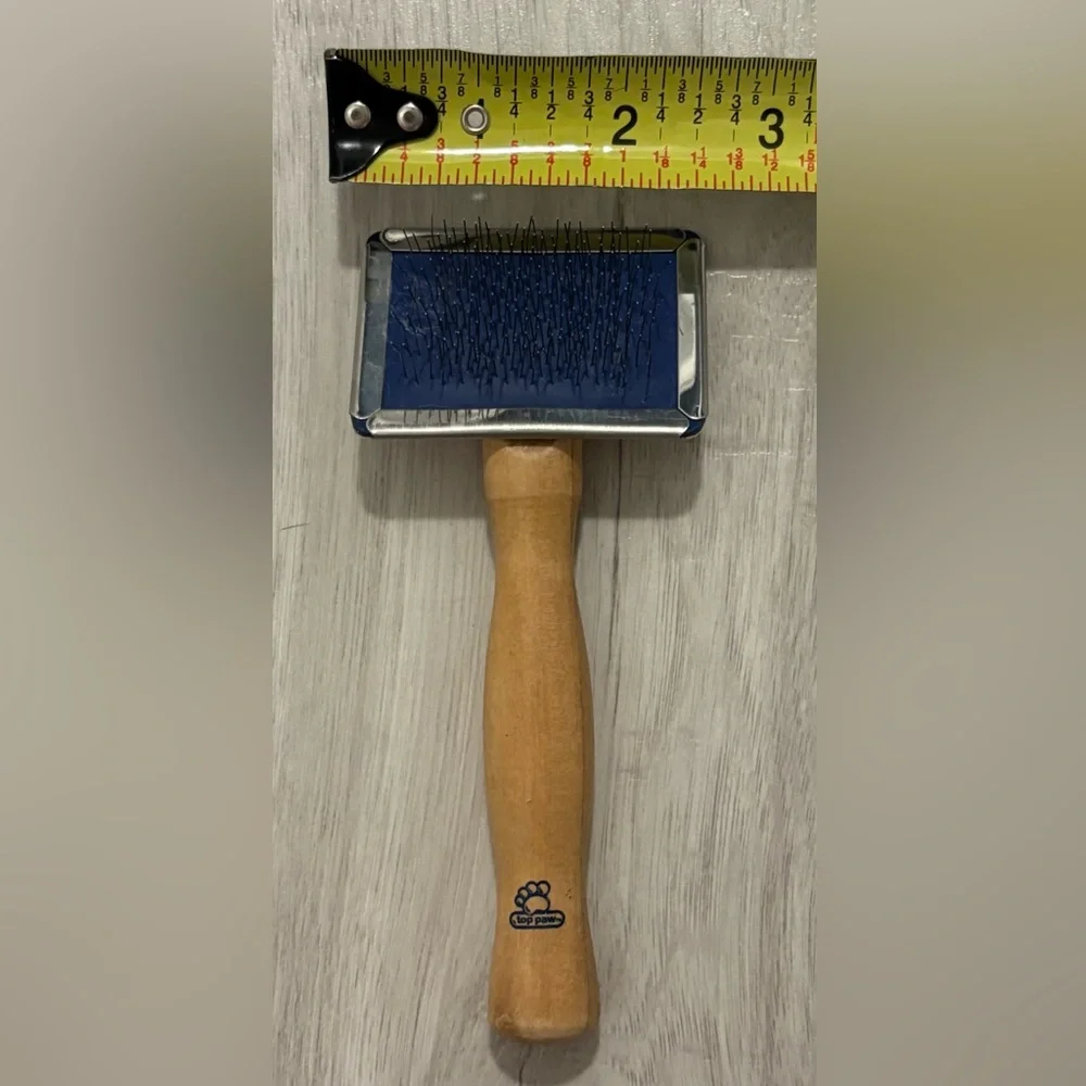 Dog Slicker Brush for Shedding & Grooming Long Haired Small Teacup Dogs